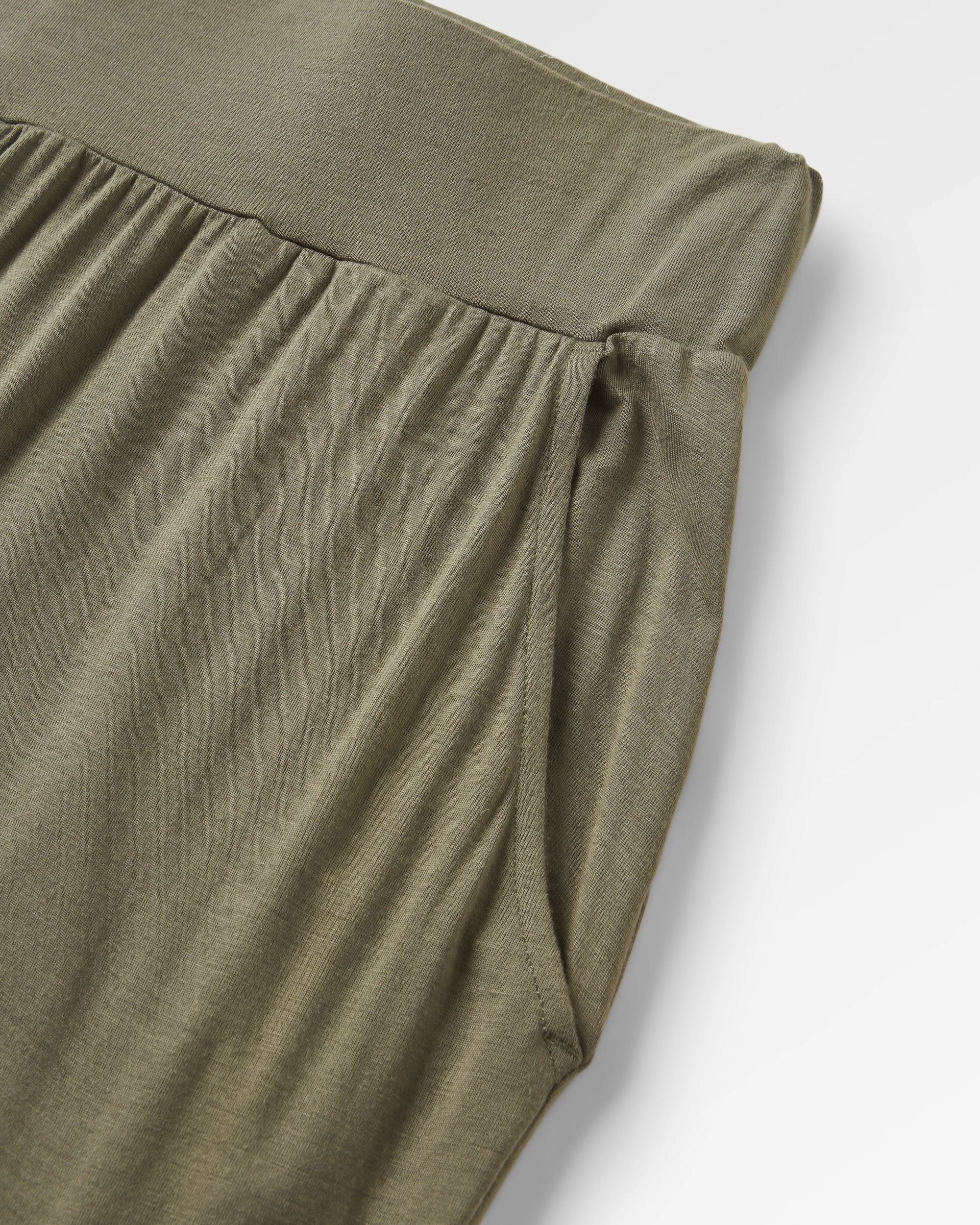 Day Dream Recycled Trouser - Dusty Olive - Flatlay