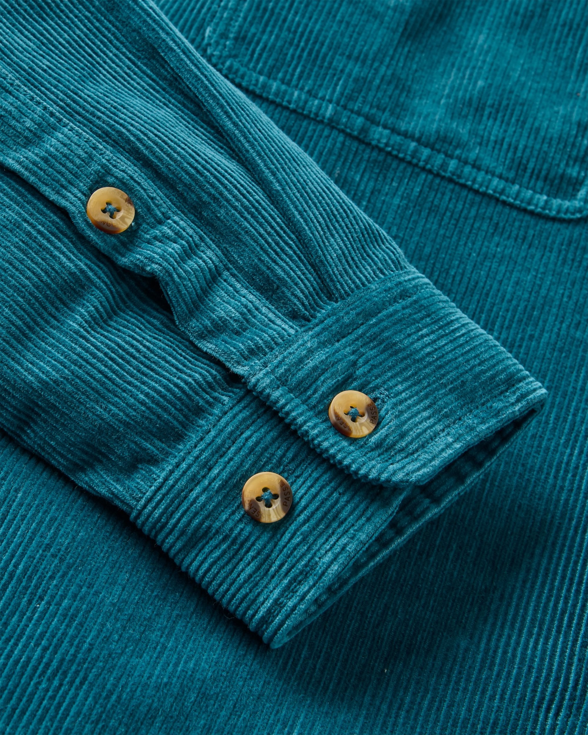 Backcountry Cord Shirt - Tidal Blue - Flatlay