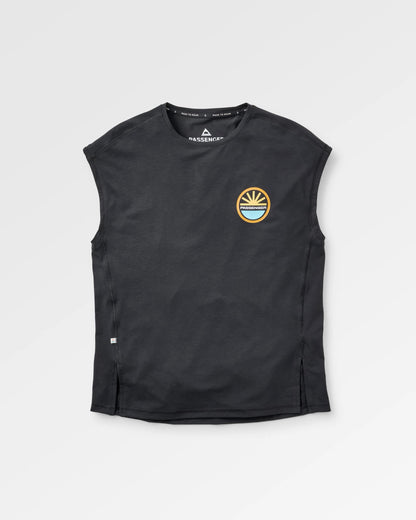 Chase The Light Active T-Shirt - Black - Flatlay