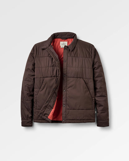 Vanlifer Insulated Overshirt - Espresso - Flatlay