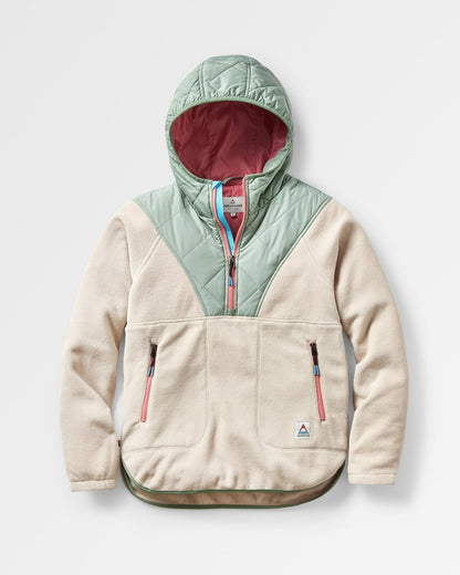 Juana Polar Hooded Fleece 2.0 - Oatmeal - Flatlay