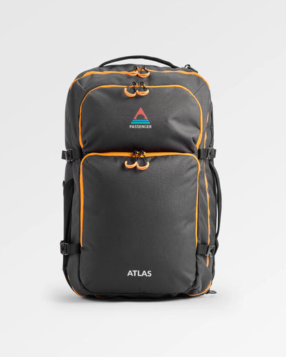 Atlas Recycled Backpack Duffel - Black - Flatlay