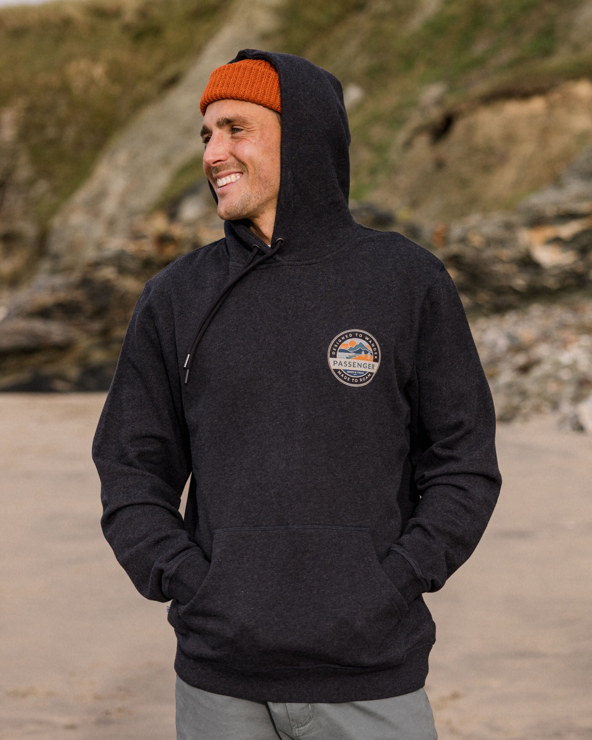 Odyssey Organic Cotton Hoodie - Ebony Marl - Lifestyle - Male