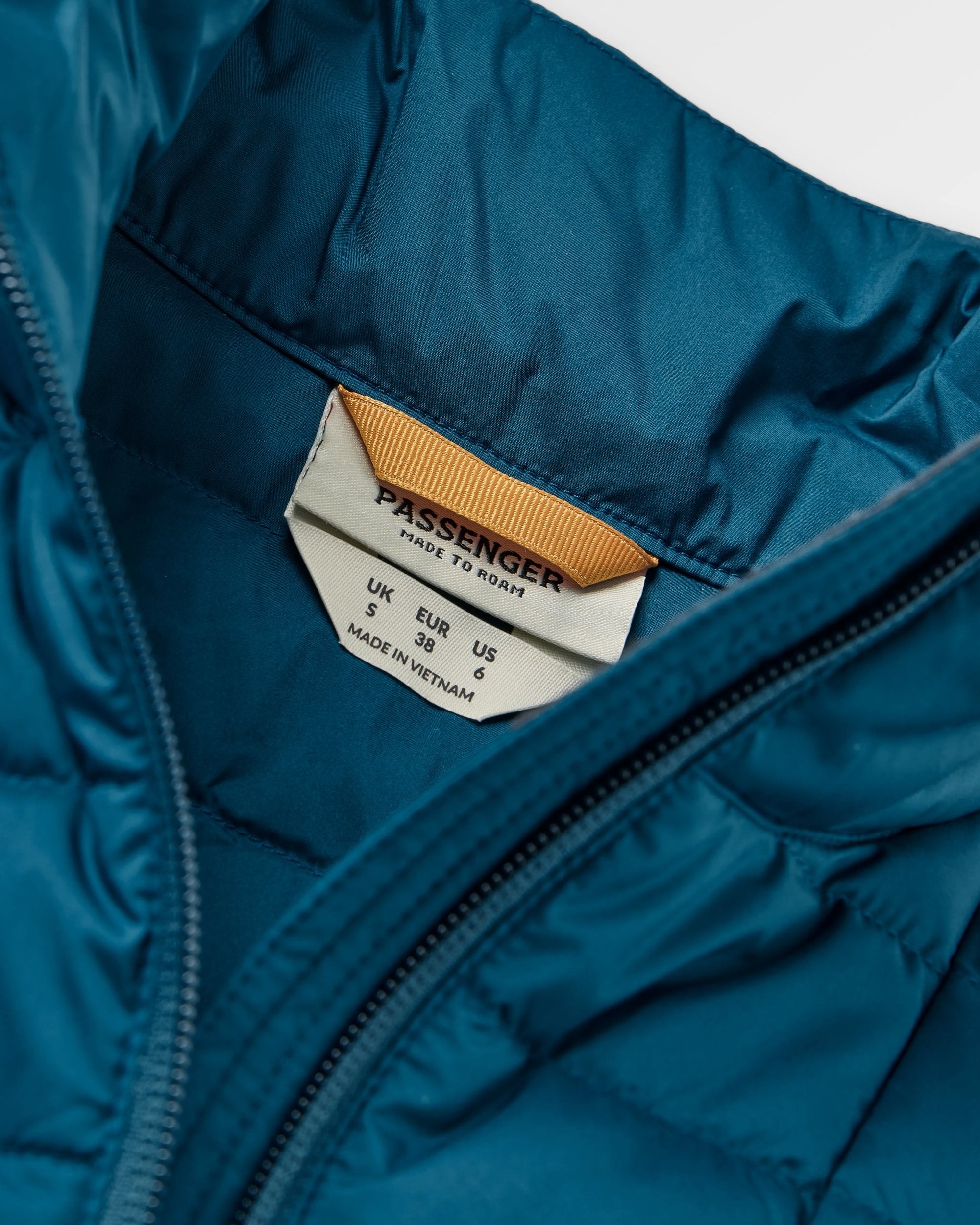 Northstar Down Recycled Gilet - Retro Blue/Tidal Blue - Flatlay