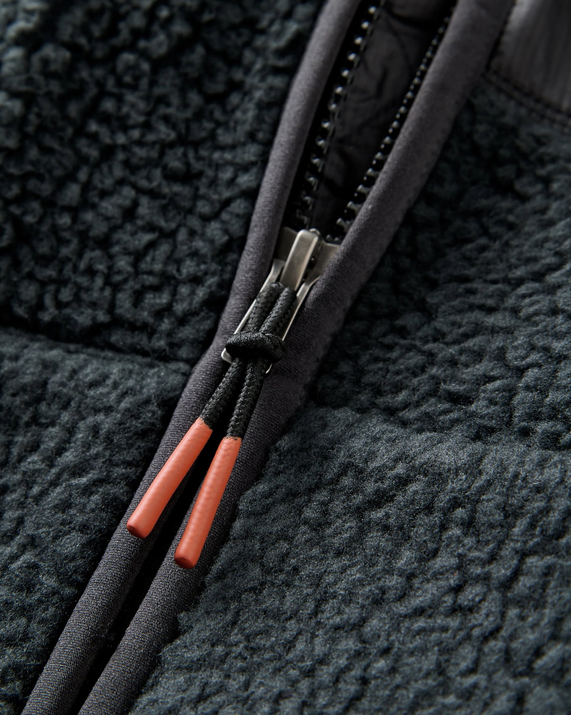 Reconnect Recycled Sherpa Fleece - Black - Flatlay