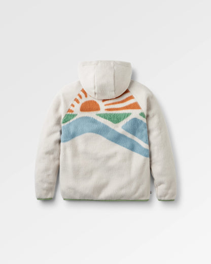 North Coast Vista 2.0 Full Zip Recycled Sherpa Fleece - Oatmeal - Flatlay