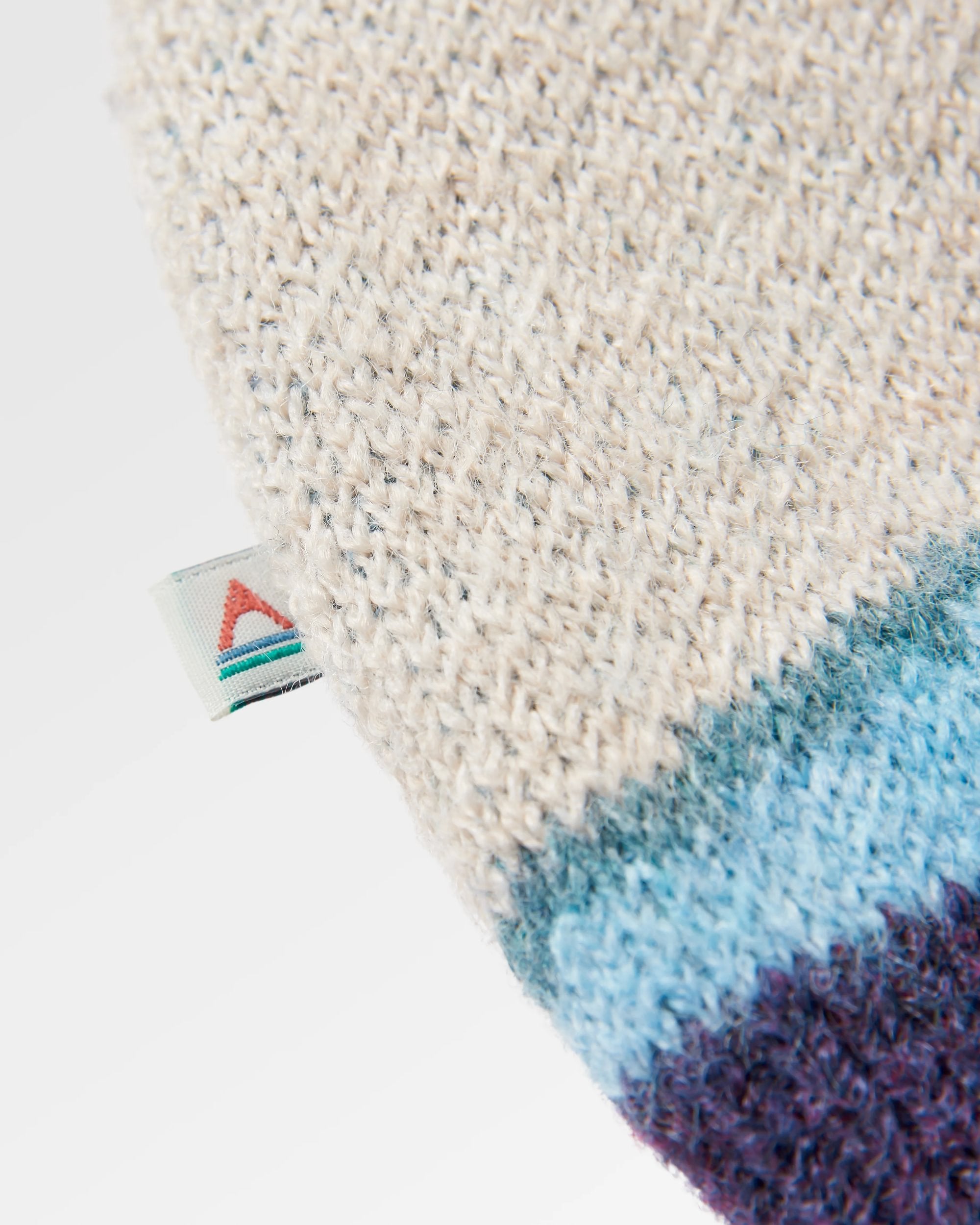 Vista Recycled Knitted Jumper - Arctic - Flatlay