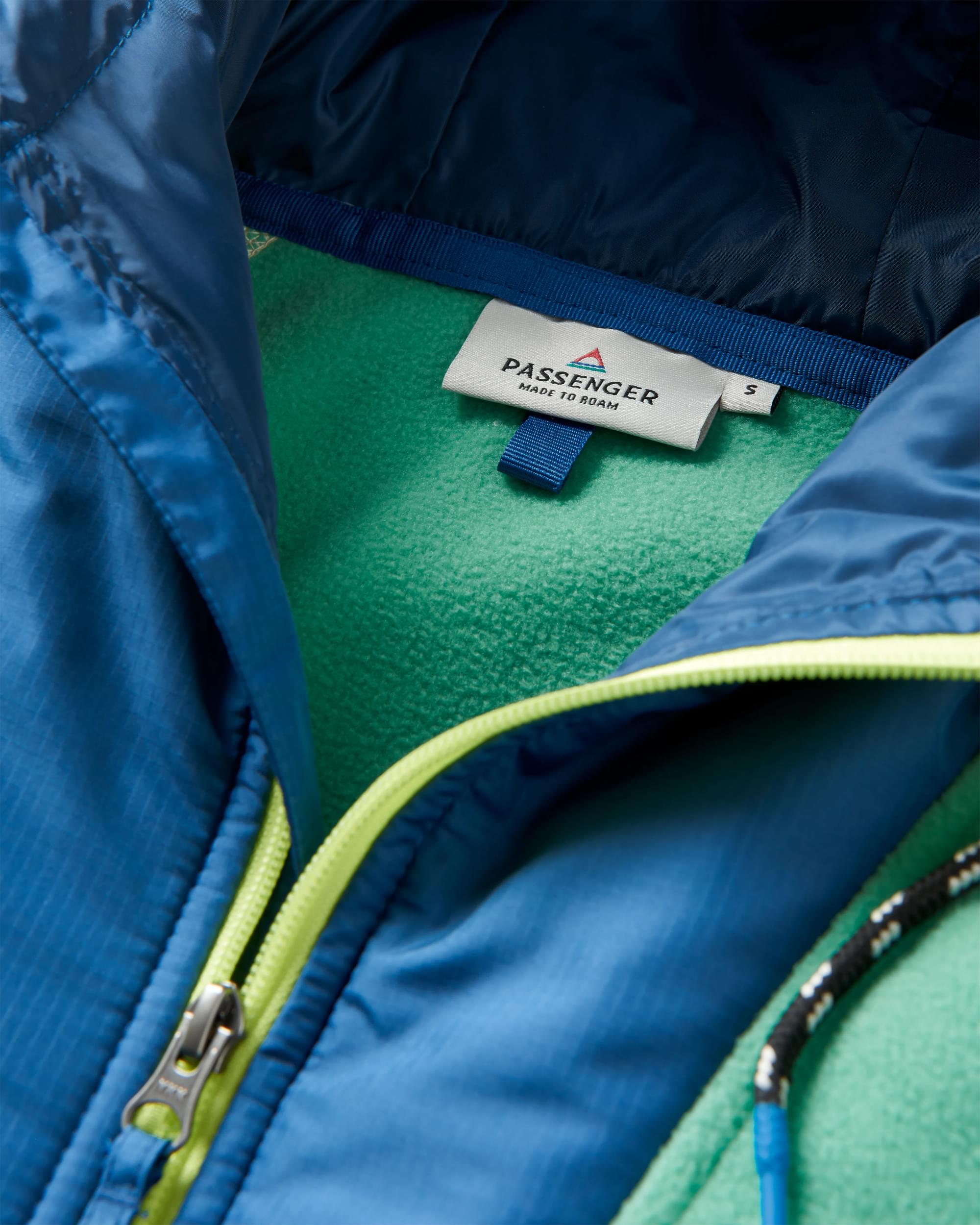 Alexander Recycled Polar Hooded Fleece - Green Spruce - Flatlay