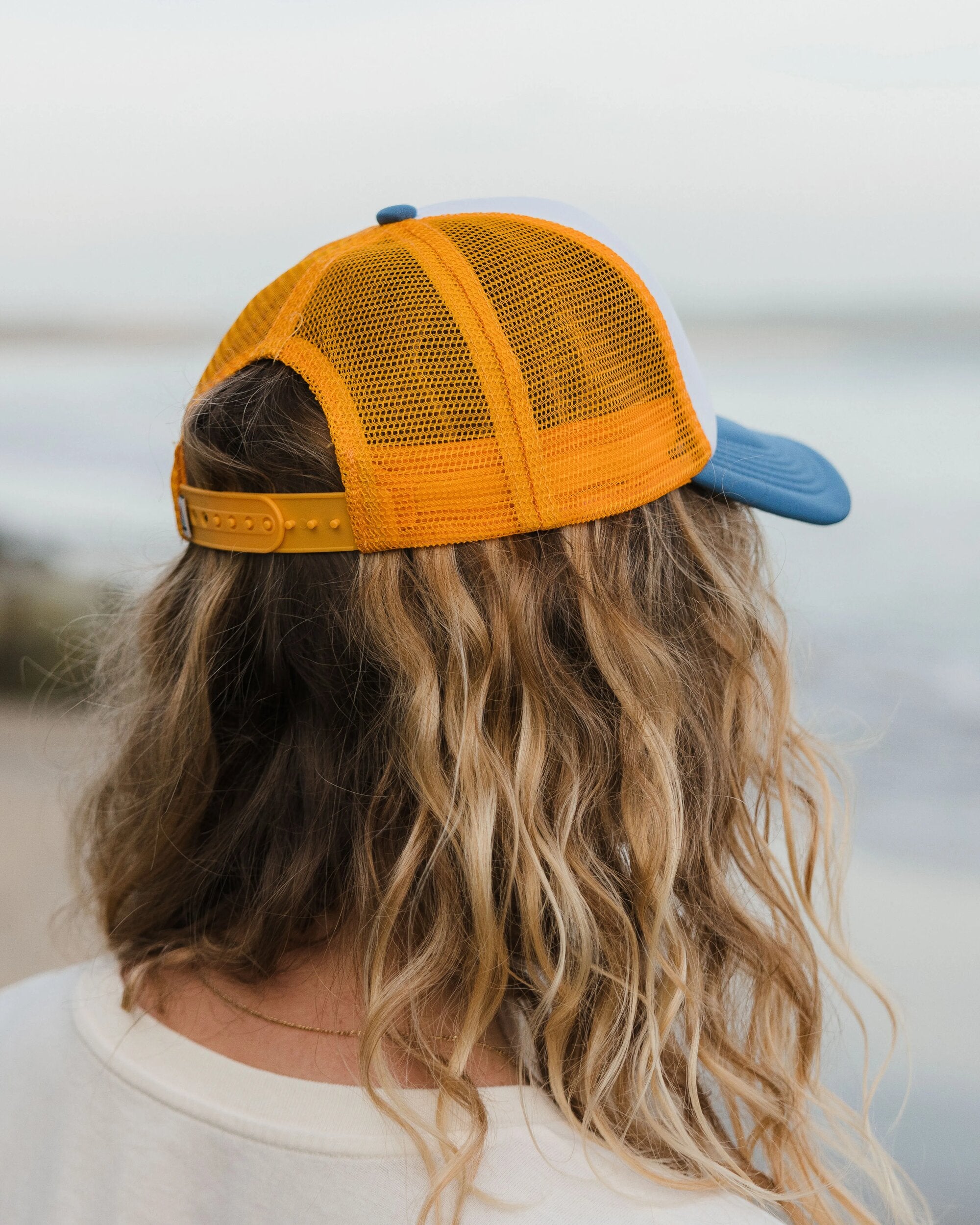Escapism Trucker Cap - Mustard Yellow/Moonlight Blue - Lifestyle - Female