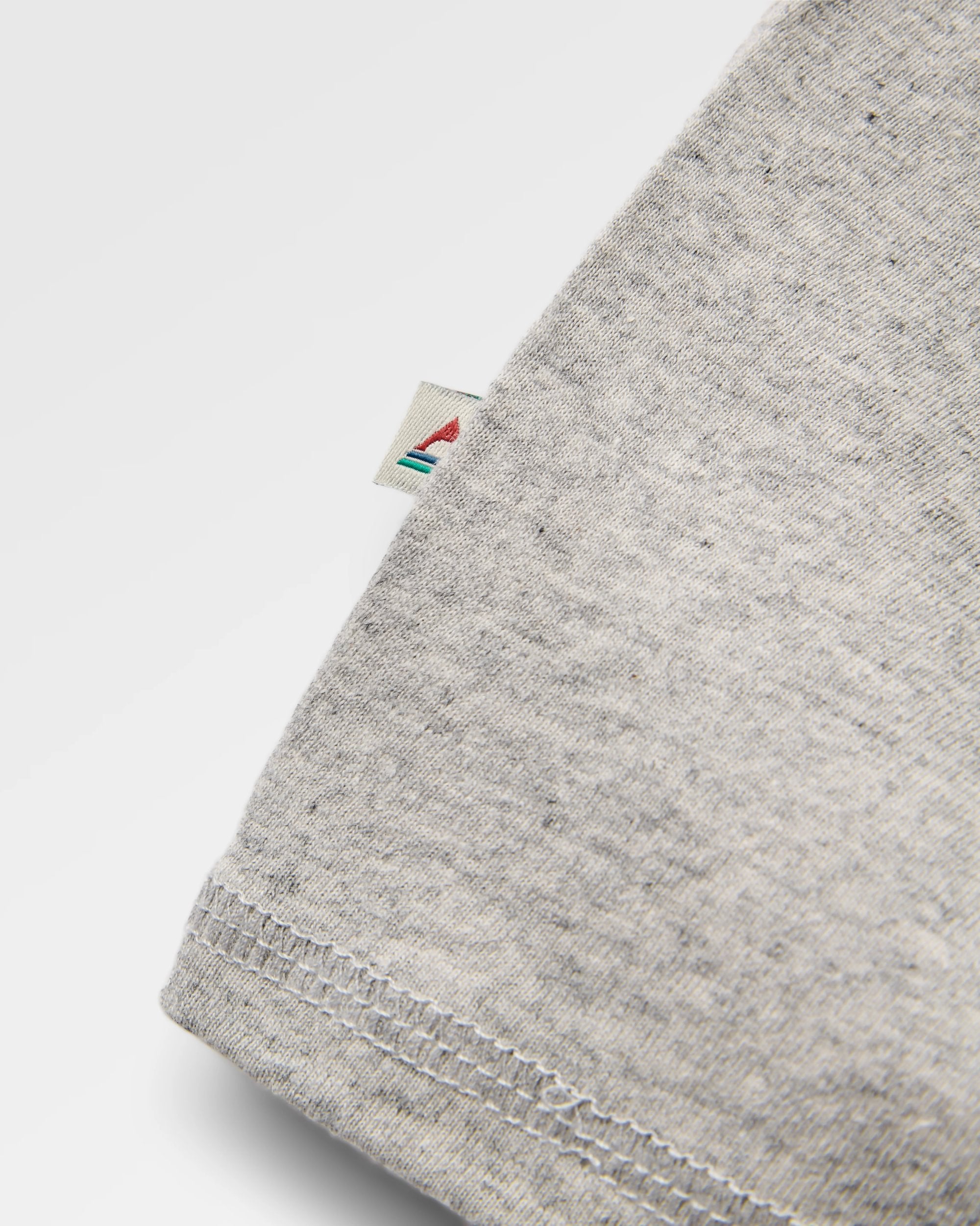 Laidback Relaxed Fit LS T-Shirt Raglan - Grey Marl - Flatlay