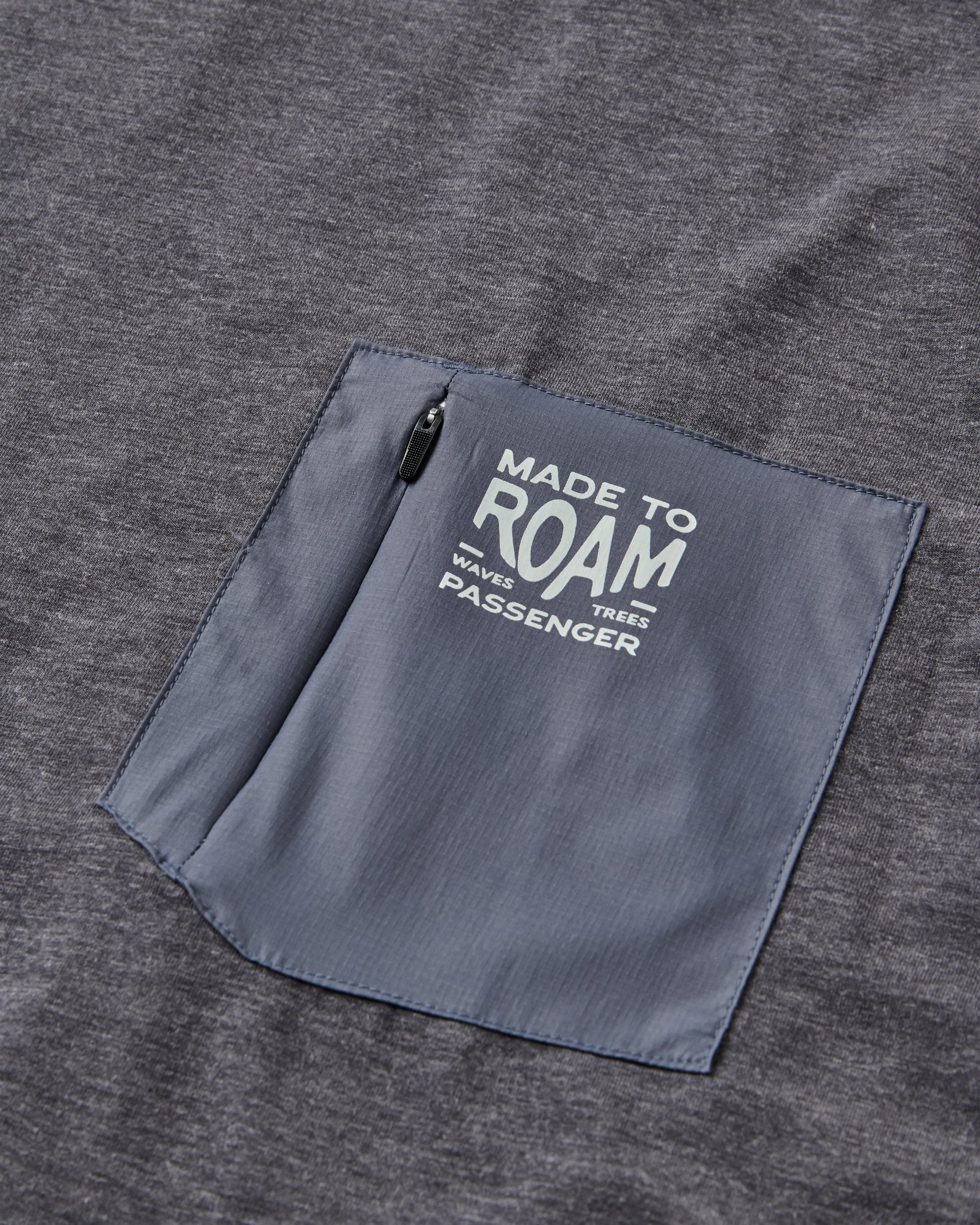 Men's Solscape Active T-Shirt - Faded Black Marl - Flatlay