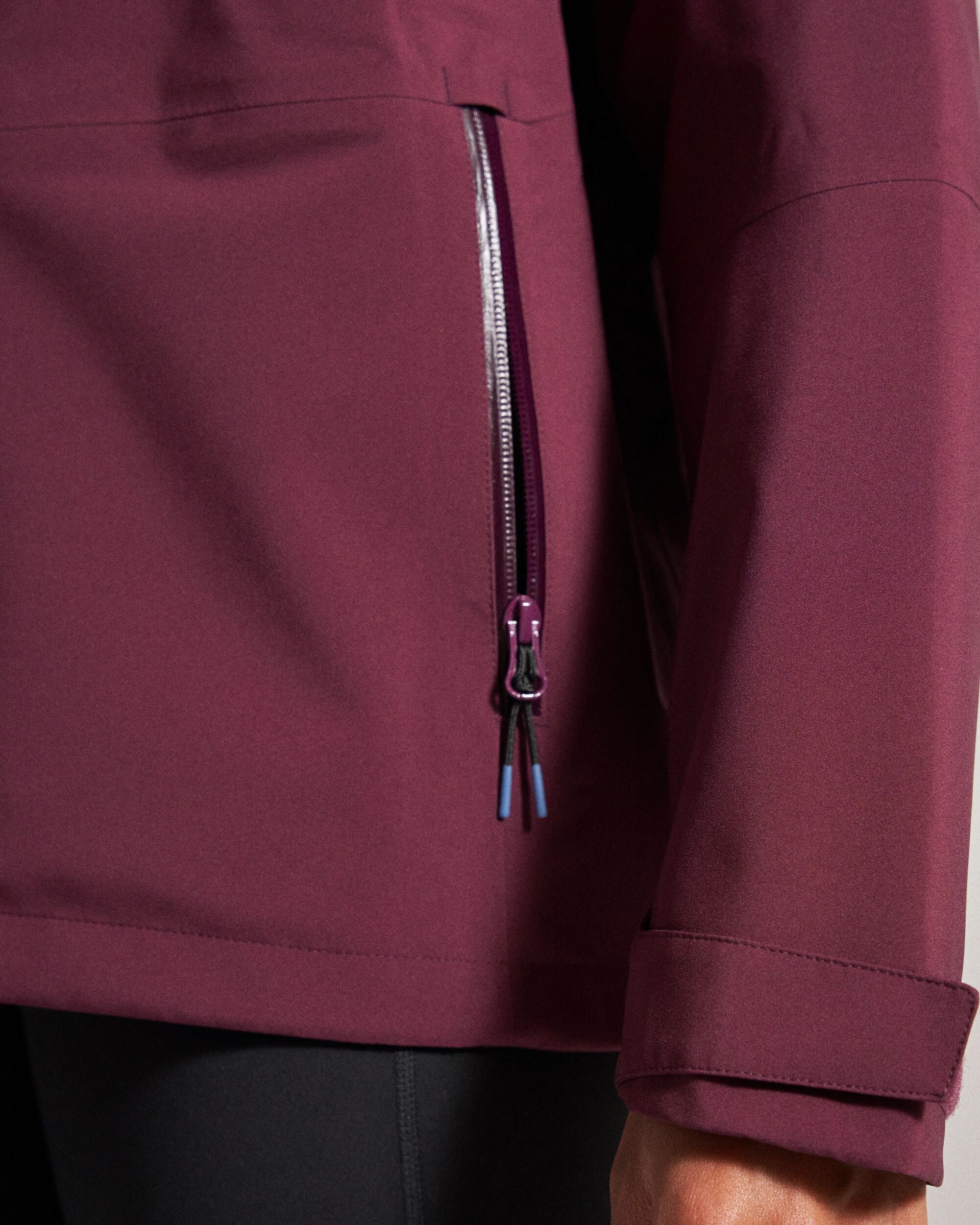 Five Element Recycled Waterproof Jacket - Fig - Studio Model