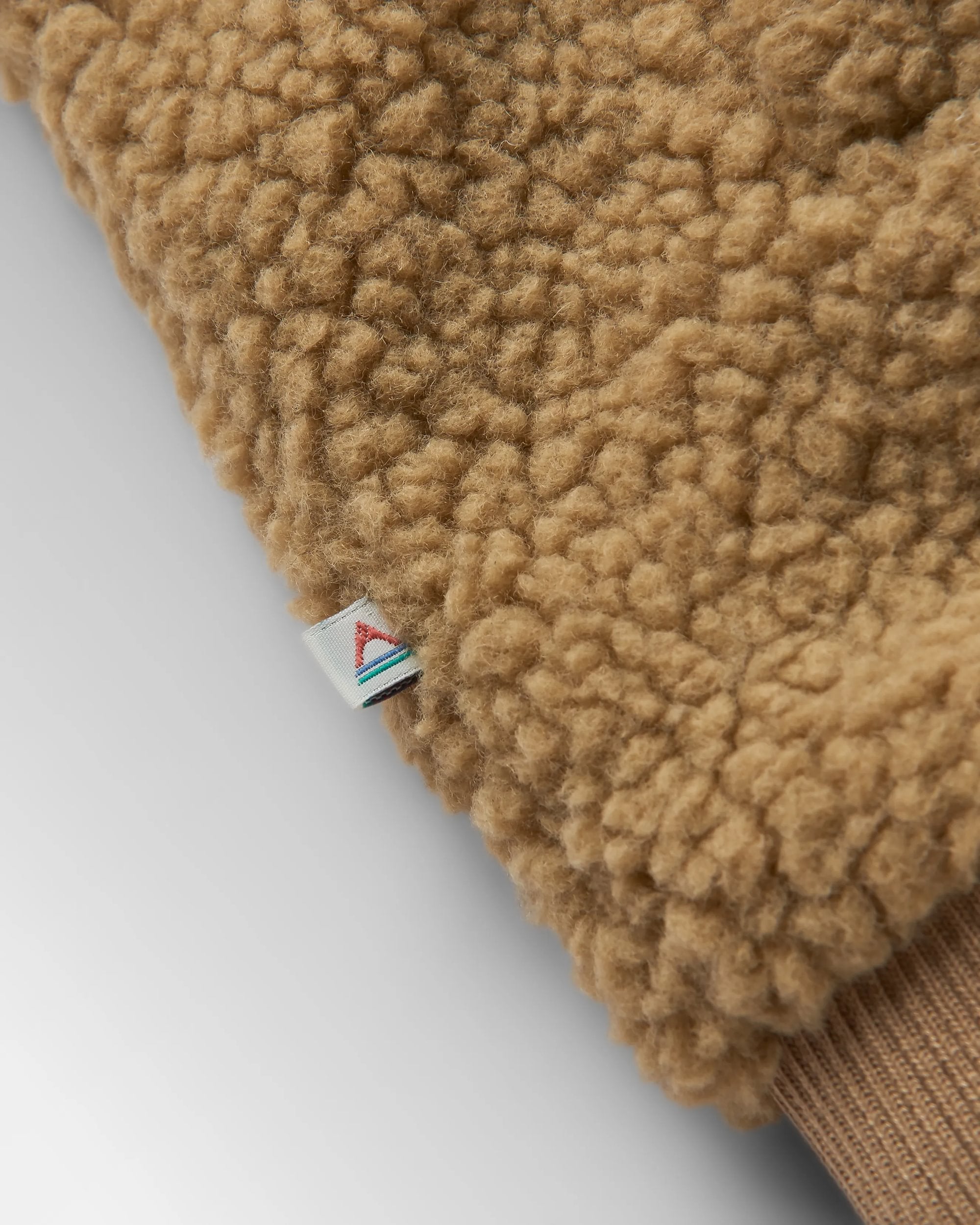Adventure Recycled Deep-Pile Sherpa Fleece - Biscuit - Flatlay