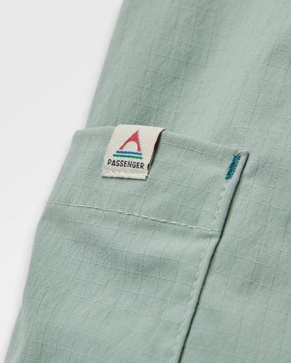 Refuel Ripstop Dungarees - Pistachio - Flatlay