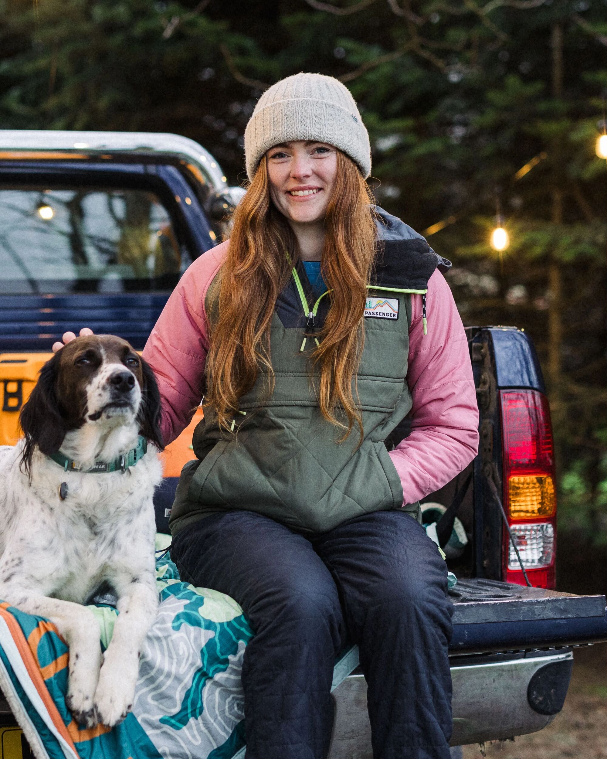 Ocean Recycled Insulated 1/2 Zip Jacket - Dusty Olive - Lifestyle