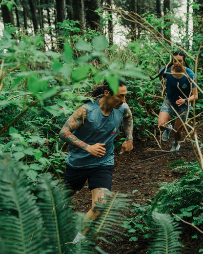 Boardwalk Active Recycled Vest - Blue Steel Marl - Lifestyle