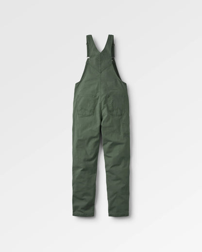 Vantage Organic Cotton Dungaree - Khaki - Flatlay