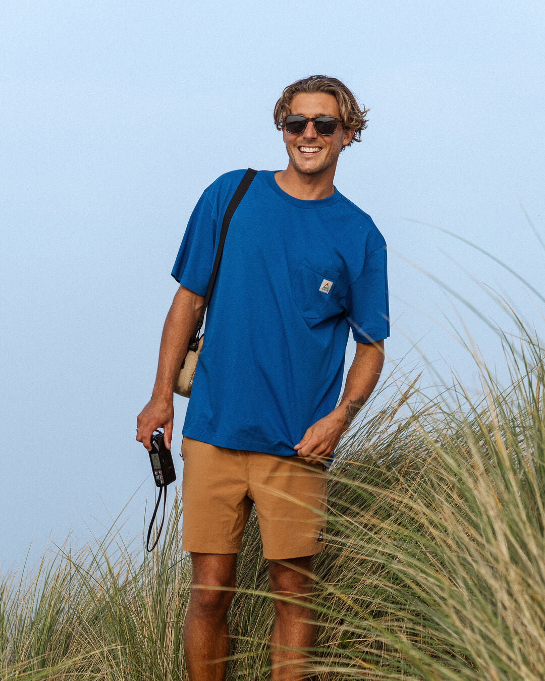 Heritage Recycled Relaxed Fit T-Shirt - True Blue