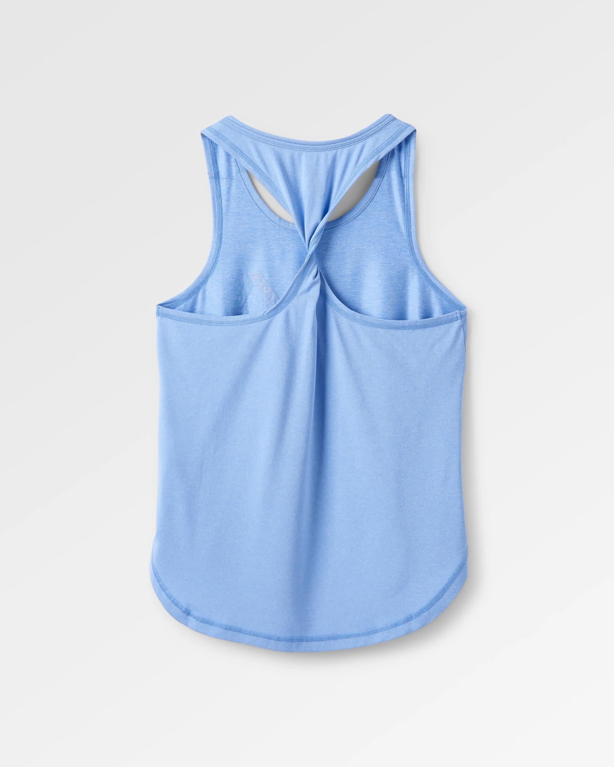 Twist Recycled Marl Active Vest - Cornflower Marl - Flatlay