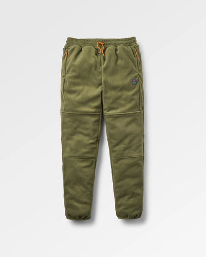 Woodland Polartec® Fleece Jogger - Khaki - Flatlay