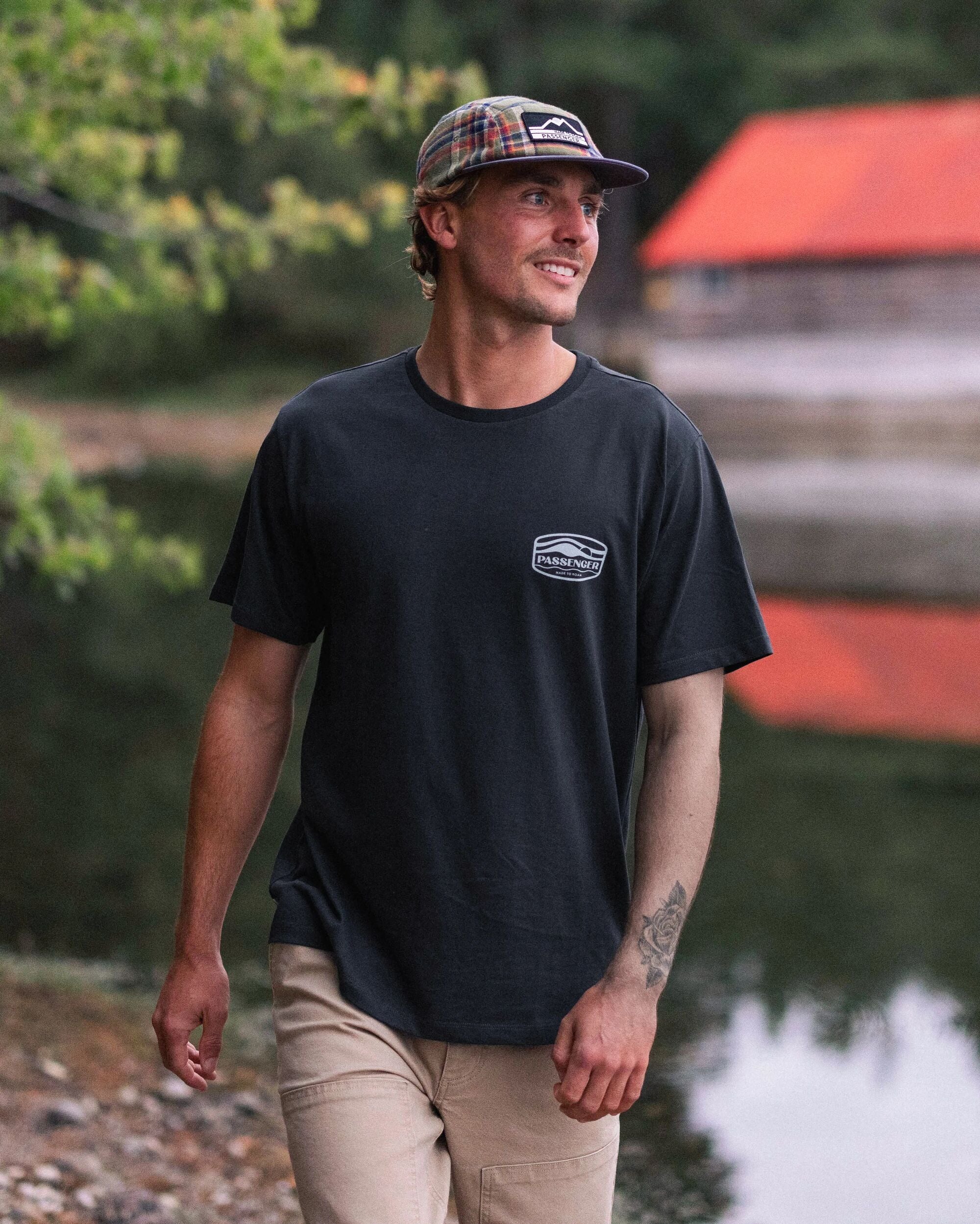 Rambler Recycled Cotton T-Shirt - Black - Lifestyle