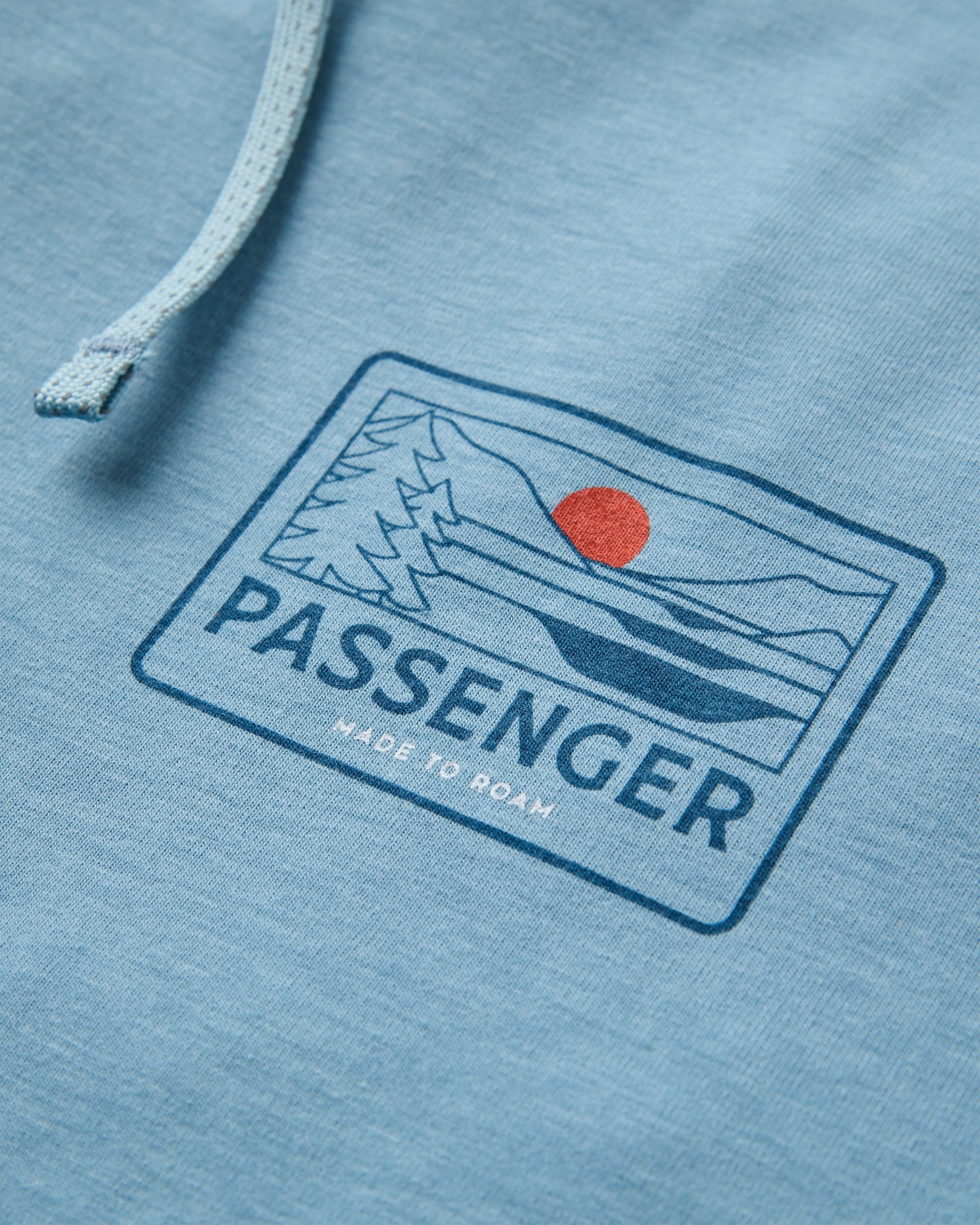 Roamscreen UPF50 Drirelease® Men's Hoodie - Faded Denim - Flatlay