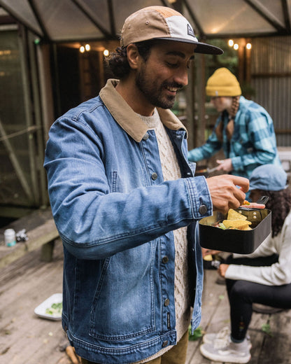 Vantage Lined Denim Jacket - Mid Wash Denim  - Lifestyle
