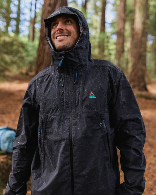 Trailscape Light Men's Recycled Waterproof Jacket - Black - Lifestyle