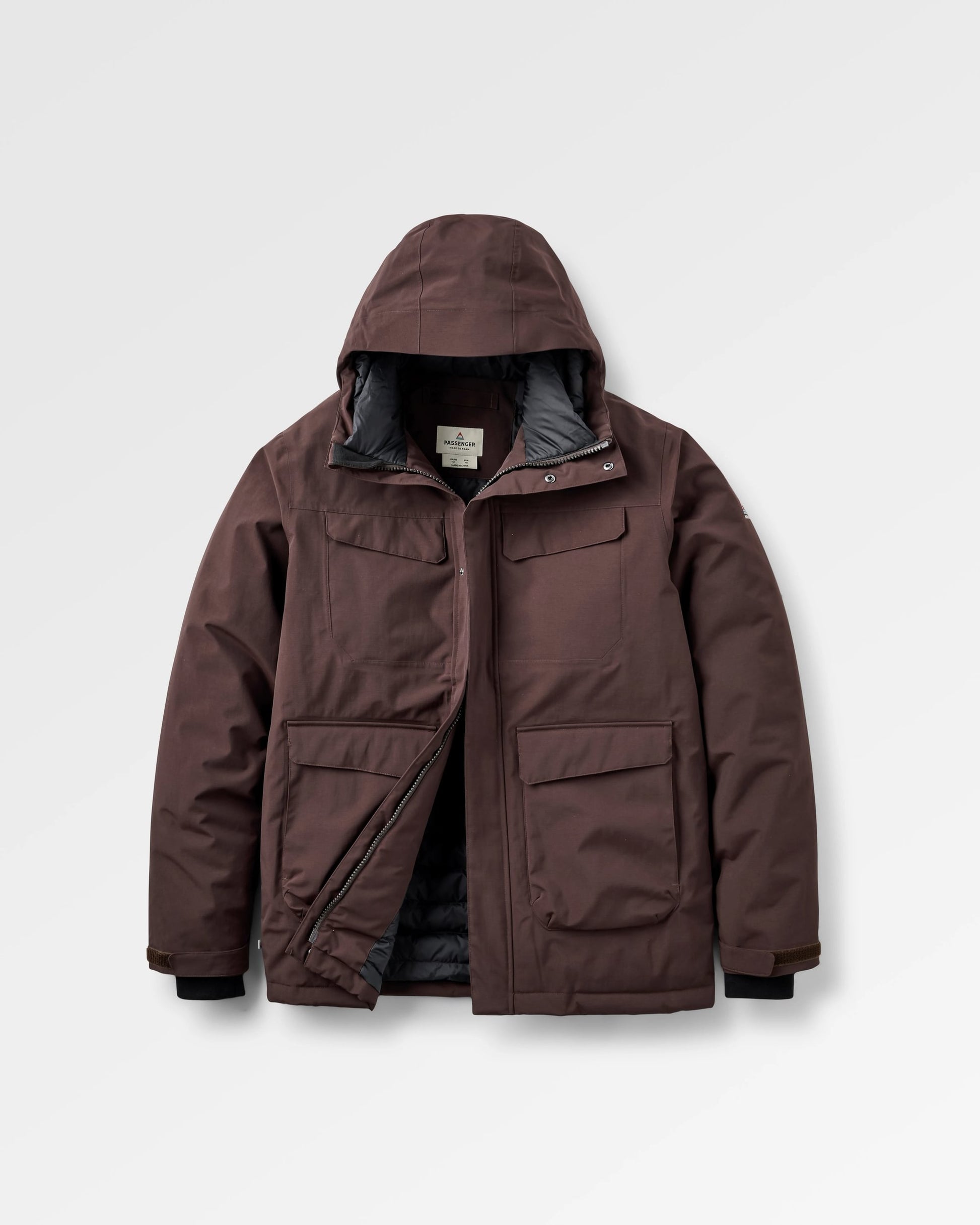 Explorer Recycled Waterproof Down Parka - Espresso - Flatlay