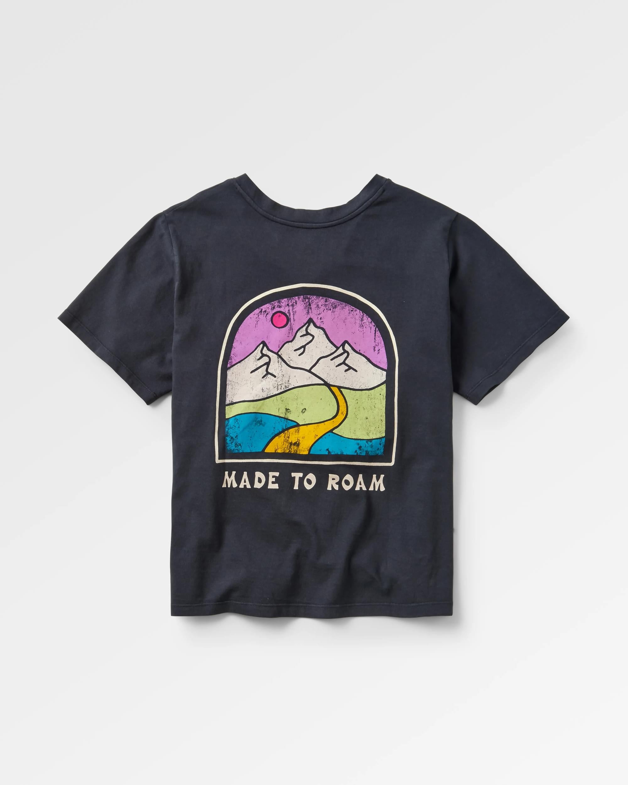 Friday Collective Recycled Cotton T-Shirt - Black - Flatlay