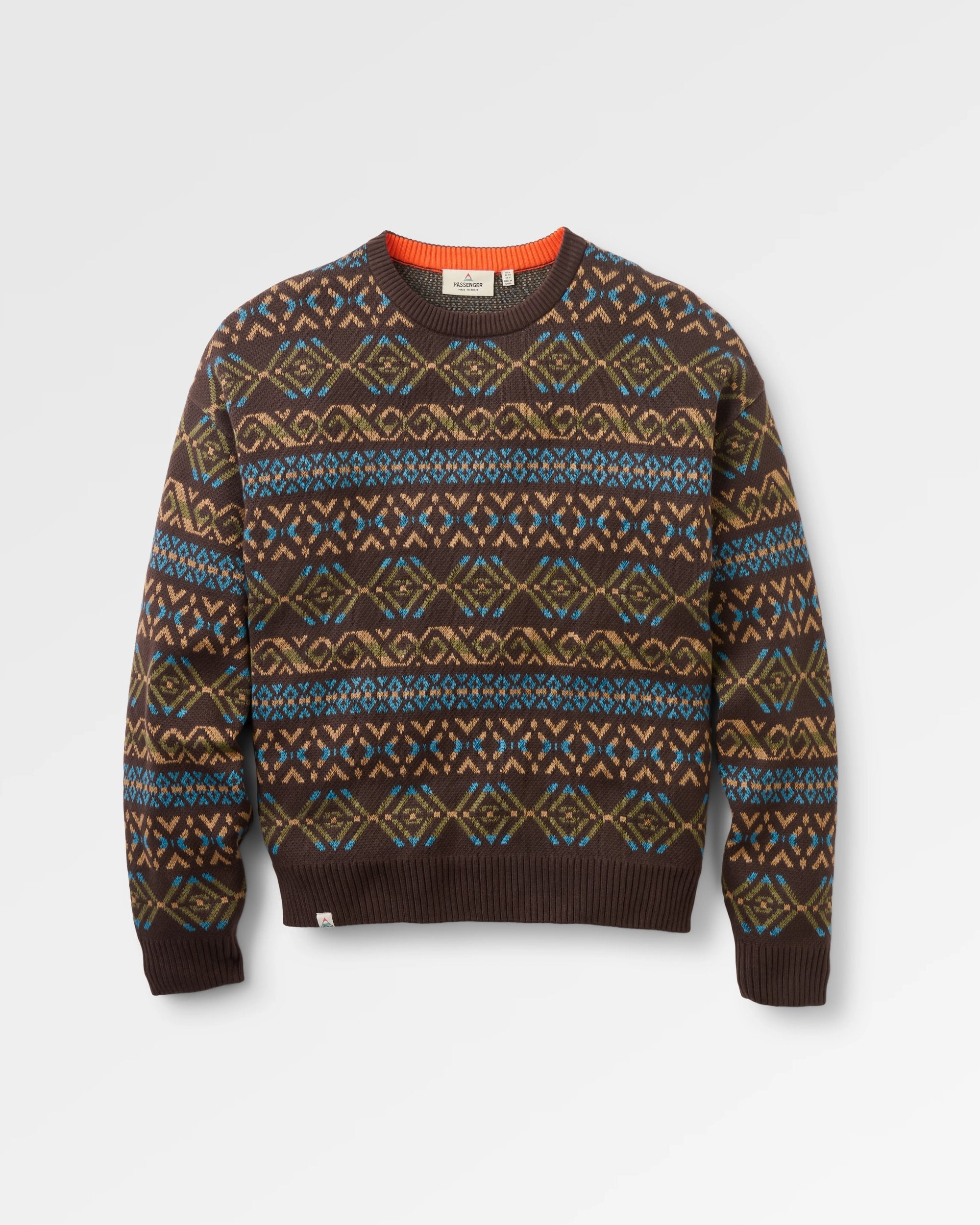 Hornbeam Knitted Jumper - Espresso - Flatlay