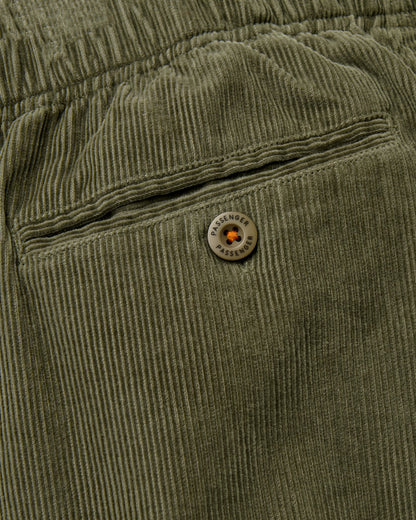 Adventurer Cord Trouser - Dusty Olive - Flatlay