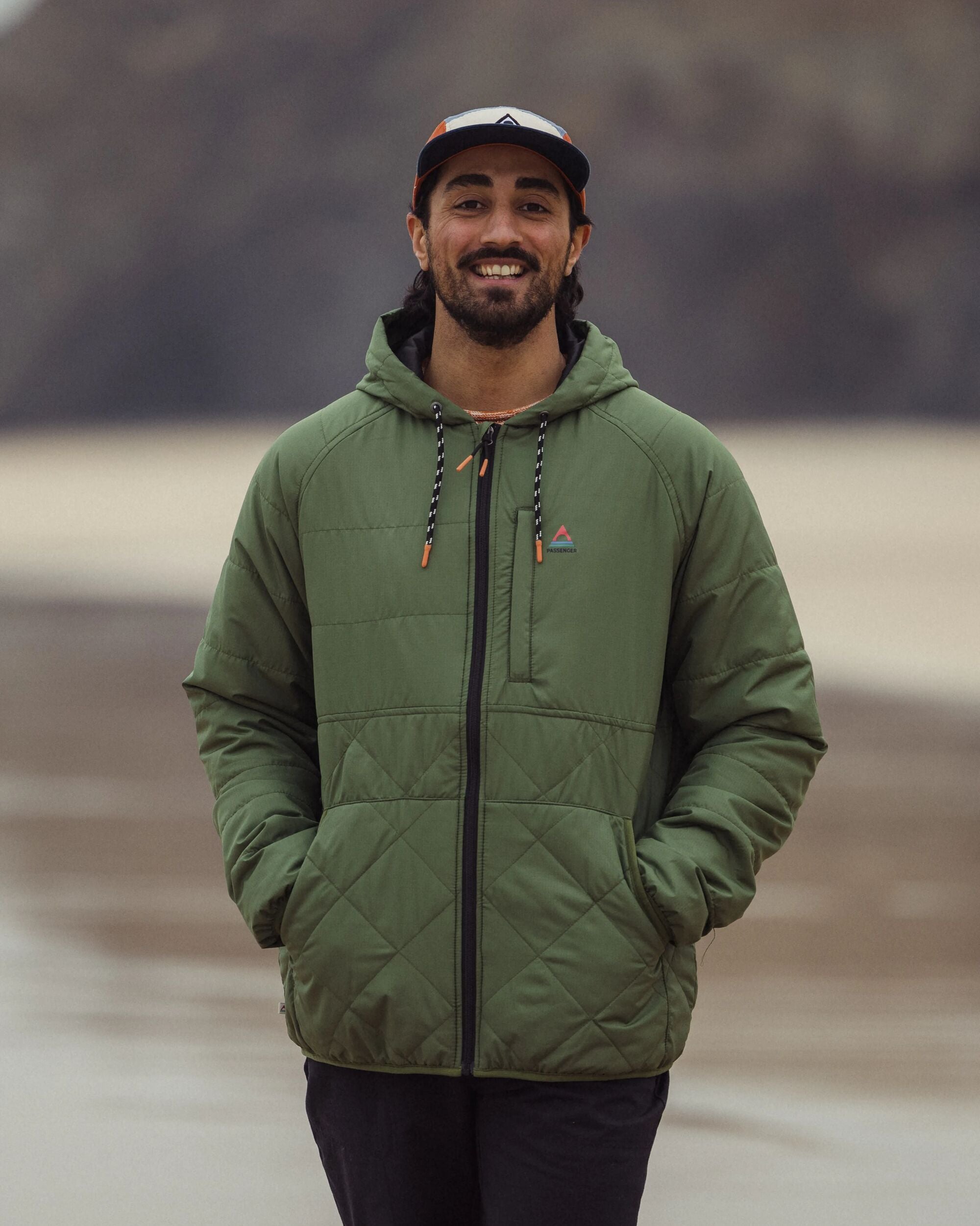 Dylan Recycled Insulated Full Zip Jacket - Wild Green - Lifestyle