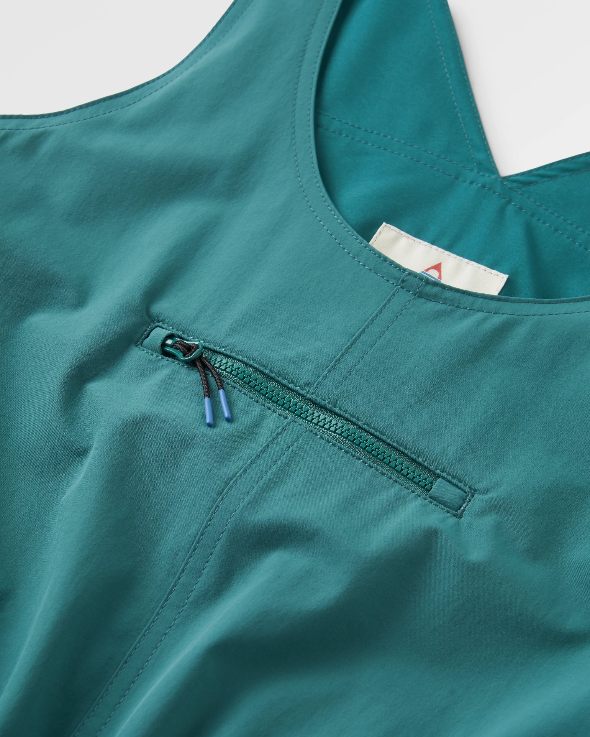 Trail Recycled Cargo Dress - Deep Ocean - Flatlay