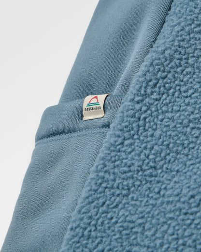 Campout Fleece Dungaree - Stormy Blue - Flatlay