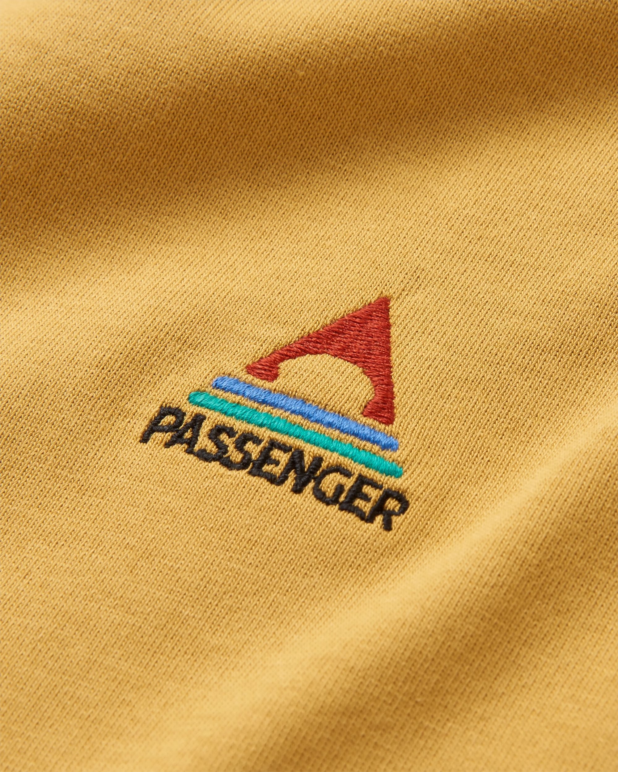 Vita Organic Relaxed Fit T-Shirt - Mustard Gold - Flatlay