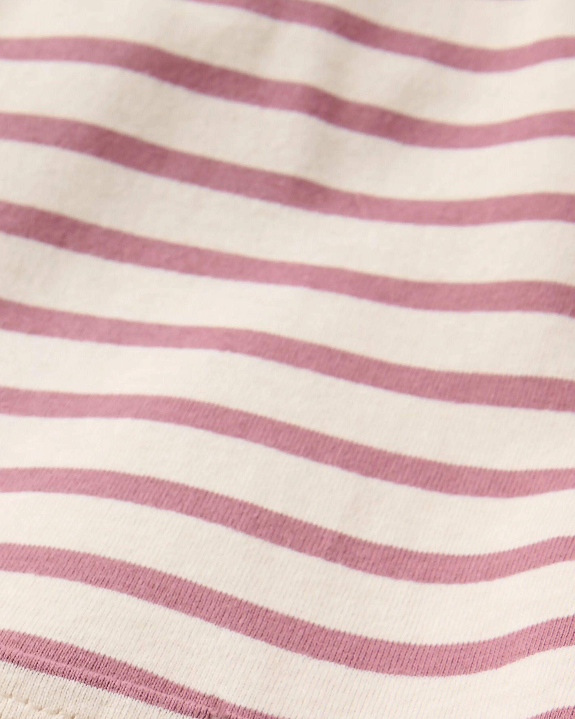 Zen Recycled Relaxed Fit T-Shirt - Mauve Dusk Stripe - Flatlay