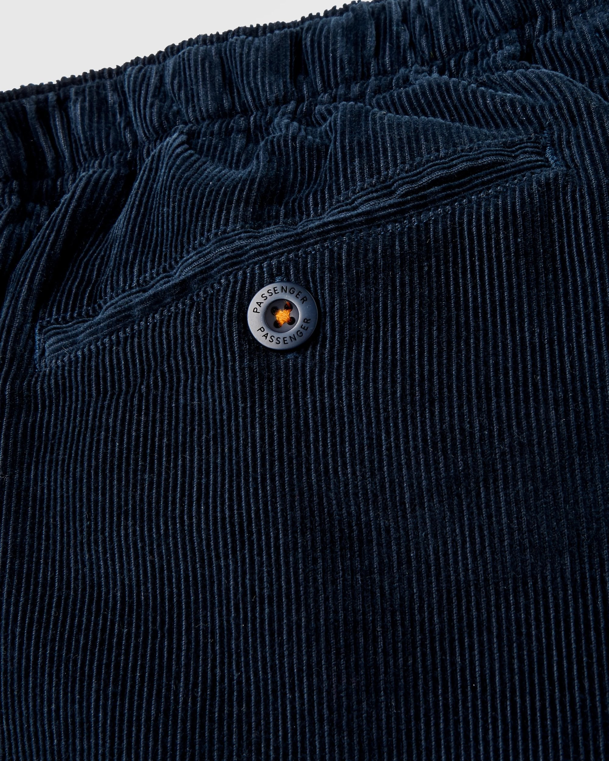 Adventurer Cord Trouser - Deep Navy - Flatlay