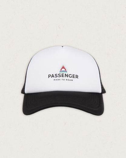 Beechey Snapback Trucker Cap - Black/White