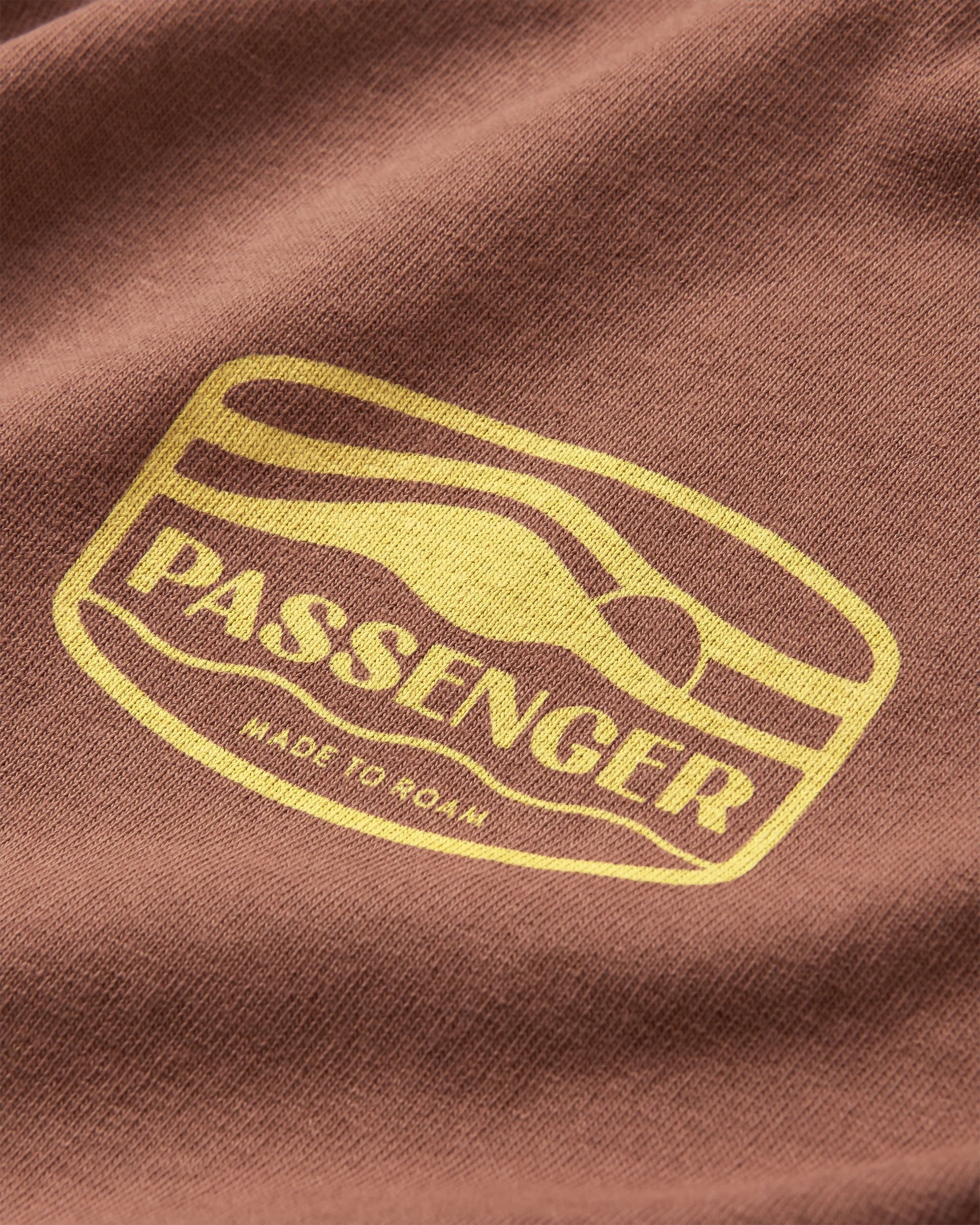 Rambler Recycled Cotton T-Shirt - Cappuccino - Flatlay