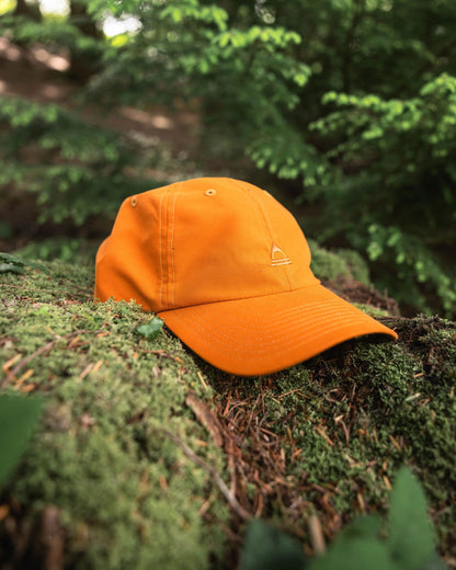 Classic Lite Recycled 6 Panel Cap - Sunrise Orange - Lifestyle