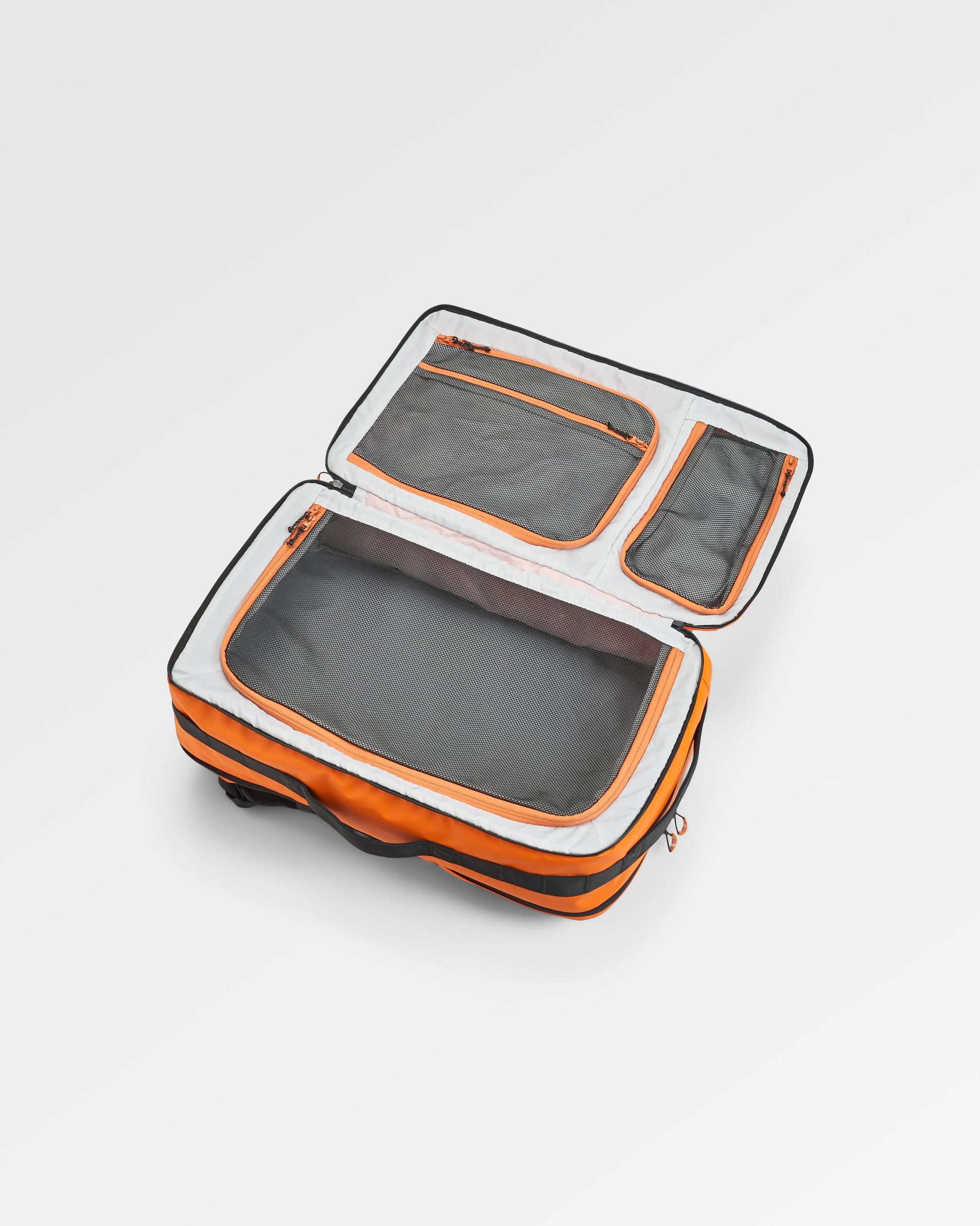 Atlas Recycled Backpack Duffel - Sunrise Orange - Flatlay