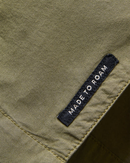 Acreage Organic Cotton Shirt - Khaki - Flatlay