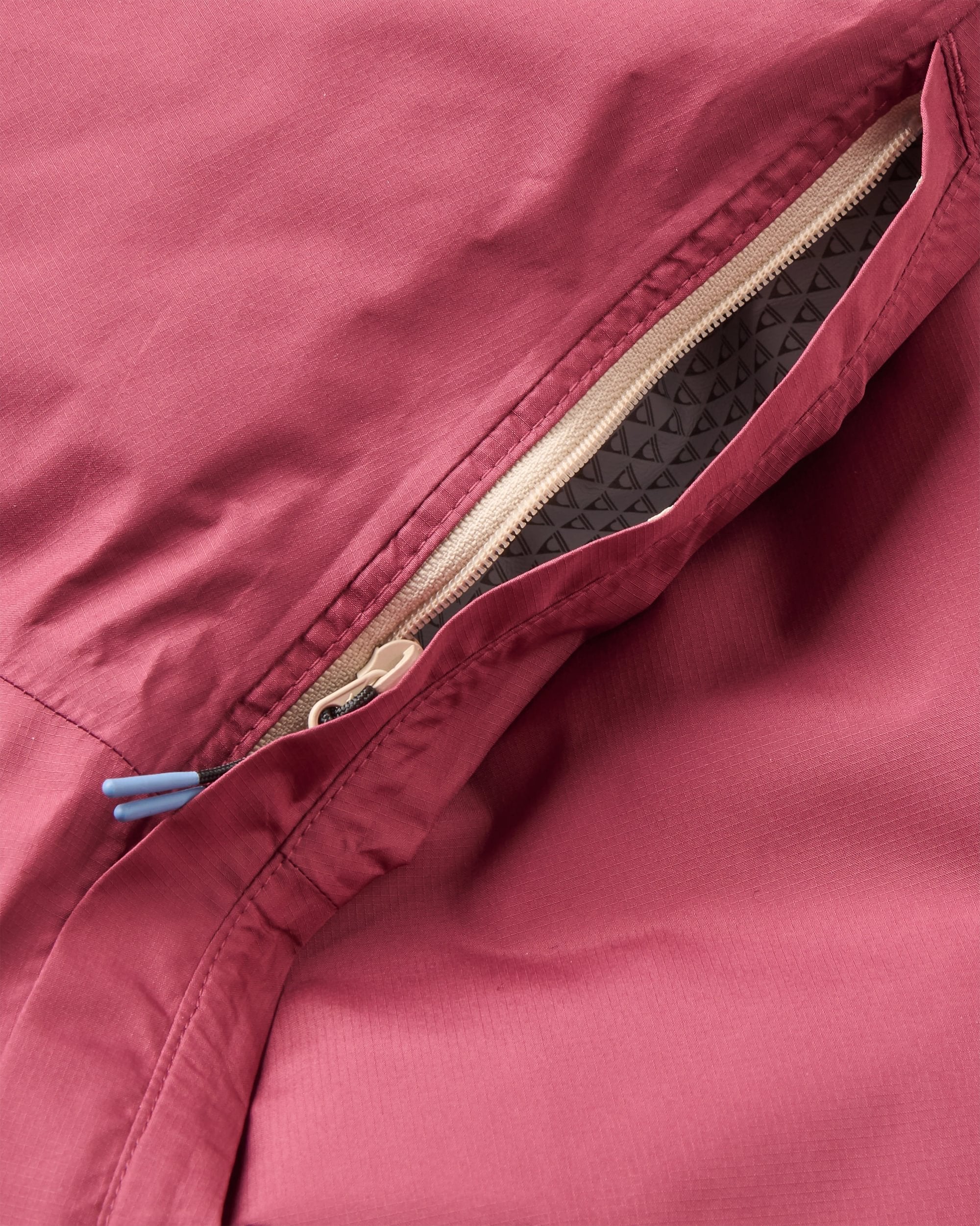 Trailscape Women's Waterproof Jacket - Maroon/Stone - Flatlay