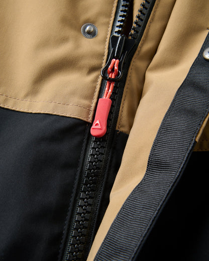 Baltic Recycled Insulated Parka - Caramel/Black - Flatlay