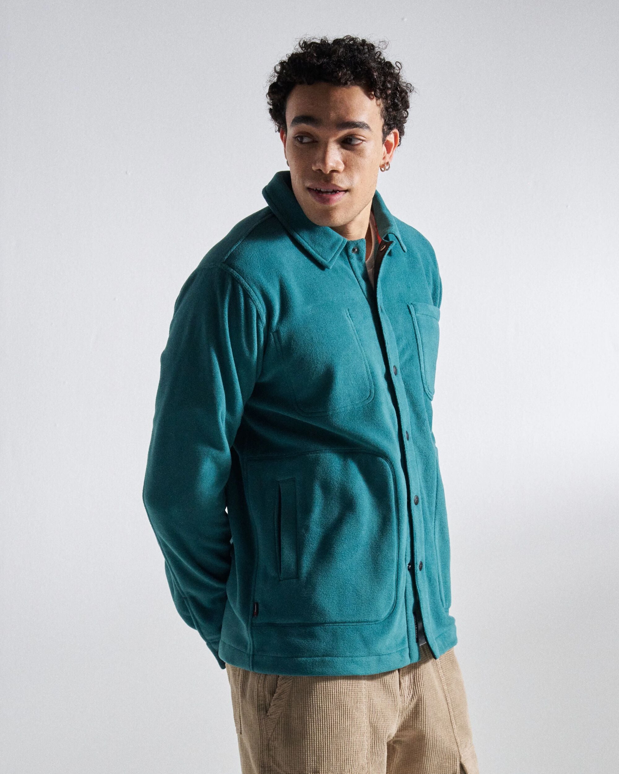 Adapt Polartec® Overshirt - Mediterranean - Studio Model