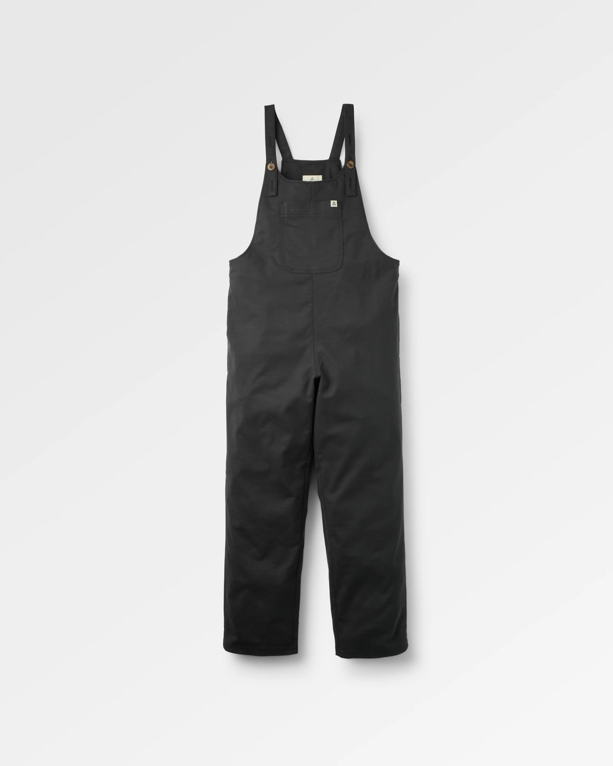 Meadows Cotton Dungarees - Black - Flatlay