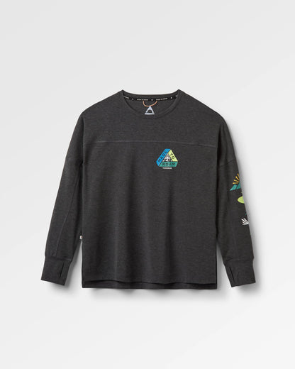 Sorrento Recycled Active LS T-Shirt - Black - Flatlay