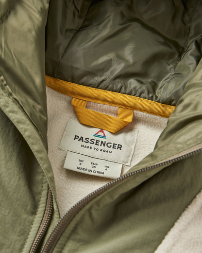 Alexander 2.0 Recycled Hooded Polar Fleece - Vintage White - Flatlay