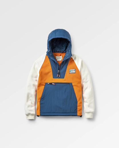 Alexander Recycled Hooded Polar Fleece - Sunrise Orange - Flatlay